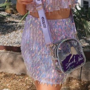 Iridescent Mini Skirt